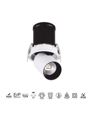 GARDA * EMPOTRABLE LED COB (Basculante) BLANCO 12W - 2700K